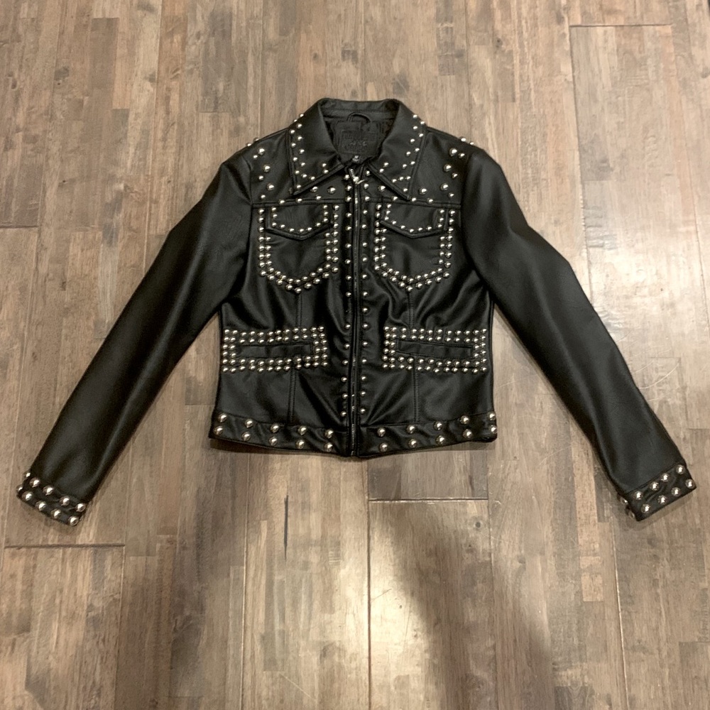 Chelser & Violet Black Leather Jacket Size M